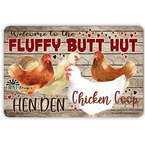 Fluffy butt hut chicken - hut,