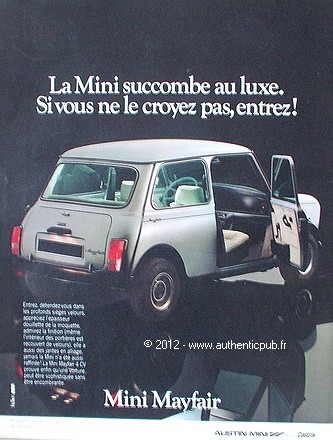 1983 austin mini mayfair - austin,