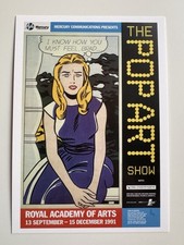 The Pop Art Show Roy Lichtenstein How Feel Brad Postcard A6 Royal Academy Art