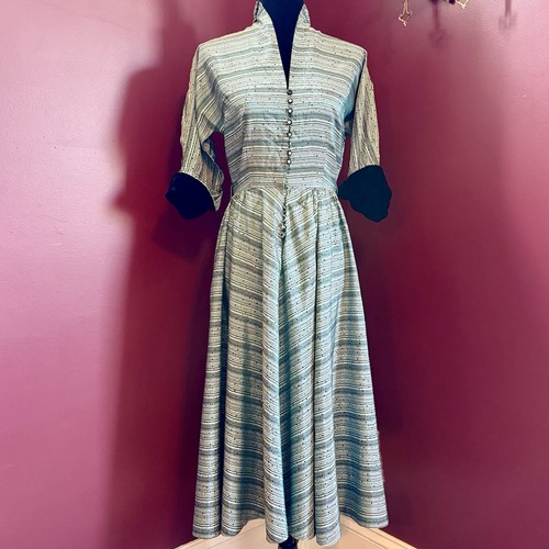Vtg 50s mcm rayon velvet - mcm,