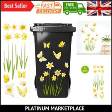 Decorative Flower Wheelie Bin