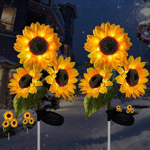 1pc solar sunflower - sunflower, garden