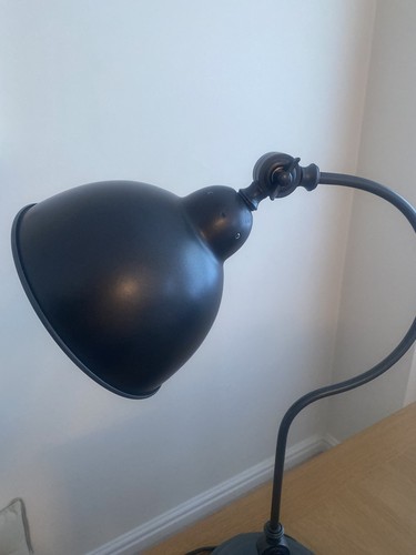 Homebase dark grey table lamp - dark,
