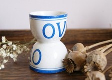 Antique ovum egg cup double - ovum, cup,