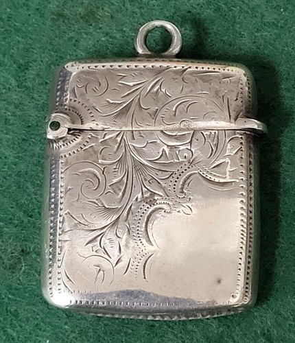 Antique sterling silver match - antique,