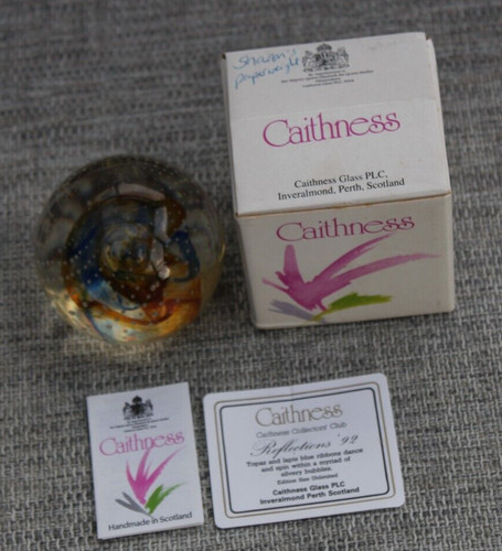 Caithness crystal paperweight - crystal,