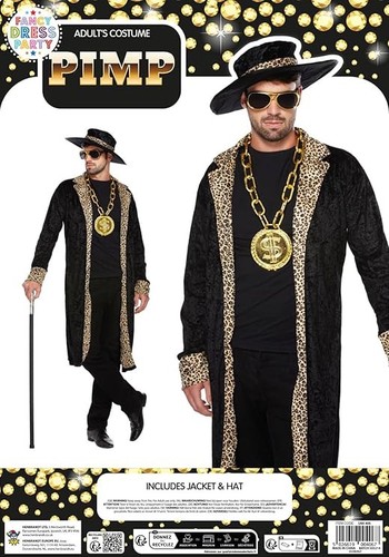 Black leopard print pimp - print,