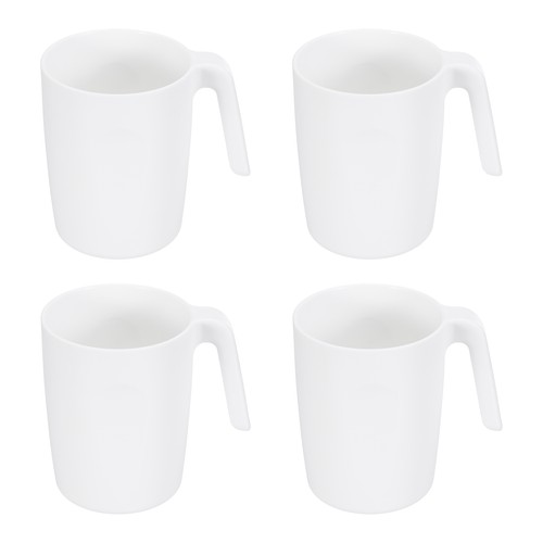 Set plastic coffee mugs - set,