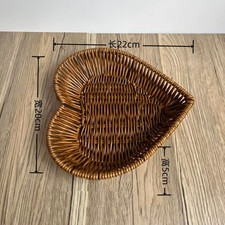 Heart-Shaped Woven Storage