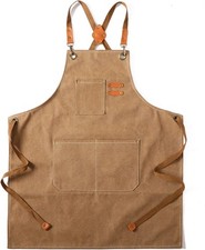 Adjustable canvas chef apron - adjustable,