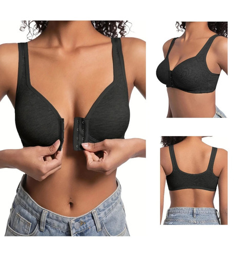 Front fastening bra cotton - bra,