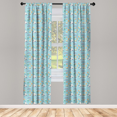 Marine curtains panel set - curtains, 2
