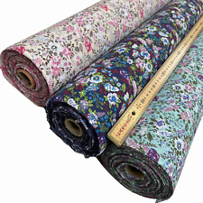FLORAL POLYCOTTON FABRIC