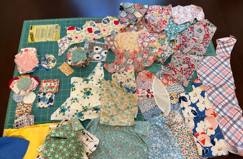 Lot vintage cotton feedsack - lot,