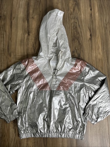 Zara girls metallic hooded - girls,