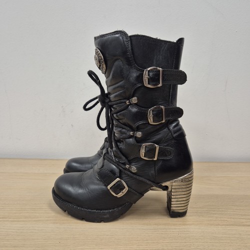New rock trail - black, leather