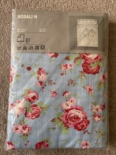 IKEA Rosali N Cath Kidston Blue Floral Double Duvet Cover Set 200 x 200cm Sealed