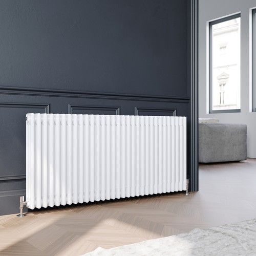 White traditional radiator - white,