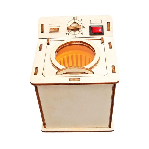Wood washing machine toy - washing,