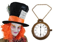 Mad hatter hat orange wig - hatter,