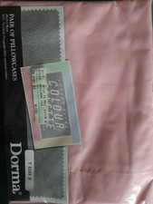 Vintage Dorma Blush 48 Cm X 76 Cm Pair Of  Polyester, Cotton Pillowcases