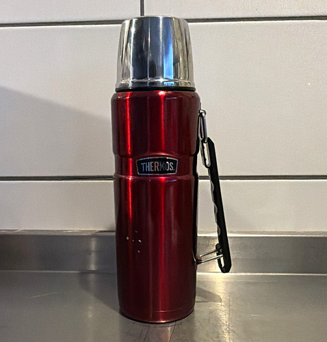 Thermos red stainless steel - stainless,
