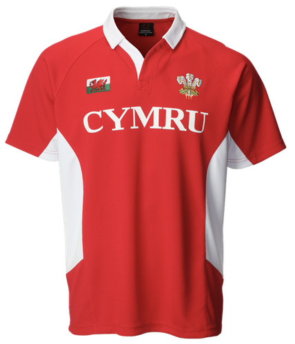 Mens red welsh cooldry rugby - red,