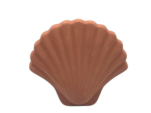 Terracotta sea shell shaped - terracotta,