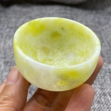 Lantian jade wine cup tea set handmade jade carving jade tea bowl tea cup