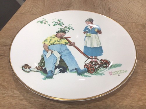 Norman rockwell plate - norman,