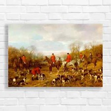 Countryside Fox Hunt Adventure Canvas Print Large Picture Wall Art