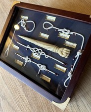 ❌Handmade SAILORS FID KNOT BOARD Seamanship Bends Hitches Framed Maritime Sea