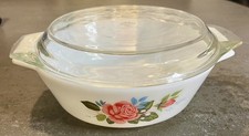 Vintage JAJ Pyrex Cottage Rose