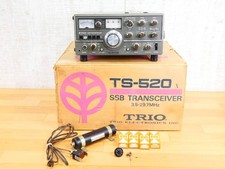 trio TS-520X HF 10W Hybrid Tube Transceiver Tested TX/RX Vintage Ham Radio