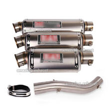 For Ducati Scrambler 800 821 Icon Classic ATV Exhaust Tips Muffler Mid Link Tube
