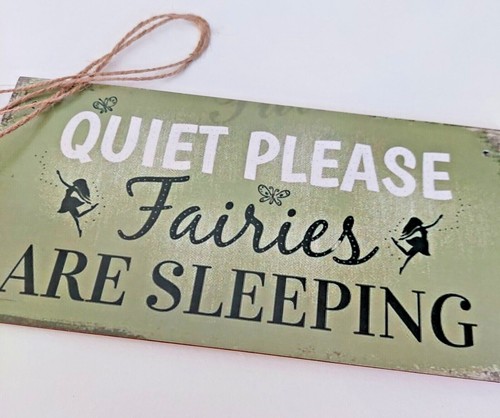 Fairies are sleeping plaque - sleeping,