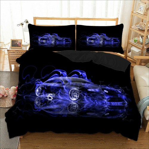 Racing car blue duvet - racing,