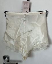 Gorgeous BNWT M&S Rosie @ Autograph ivory aster sparkle silk french knickers