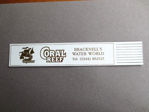 Leather bookmark coral reef - coral,