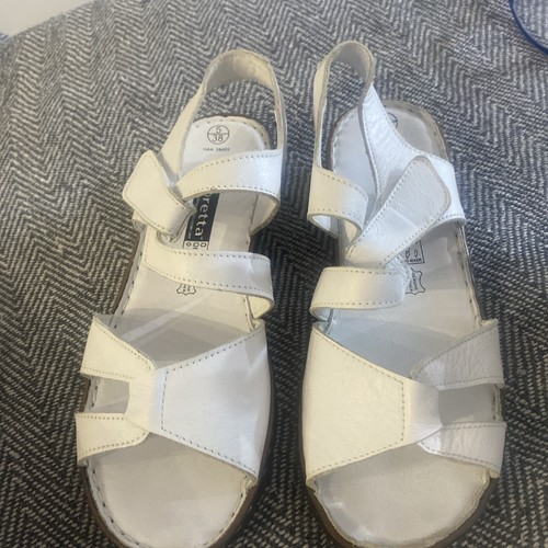 Loretta leather sandals - leather, worn