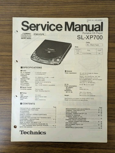 Technics xp700 portable cd - portable,