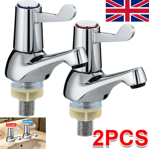 Lever basin sink taps pillar - basin,