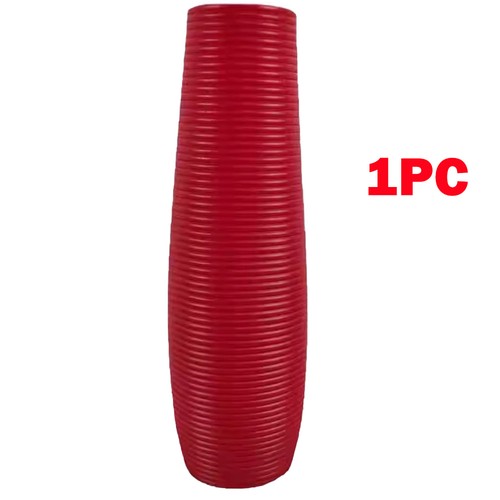Floor vase red - vase, plastic