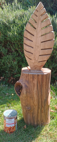 Large feather art sculpture