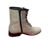 Vintage leather platform boots - vintage,