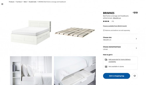 Double bed frame - , 180x200