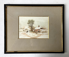 Watercolour Winter Landscape