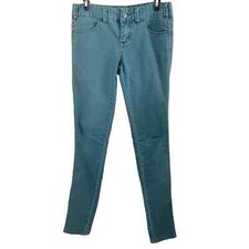Free People Womens Pants size 26 Teal Blue colored Skinny Jeans 26