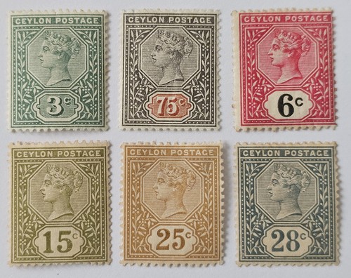 Ceylon classics lot - 6x, very