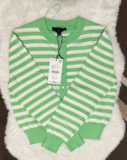 Zara STRIPED KNIT CARDIGAN UK